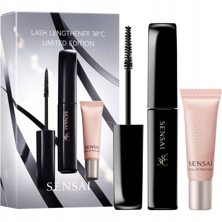 Sensai 38C szempillaspirál ajándékszett, 10ml szempillaspirál, 5ml ajakápoló, vízálló, elegáns