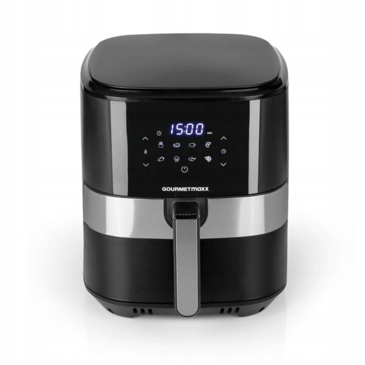 Friteuza cu aer cald Gourmetmaxx, 6,2L, 1500W, 7 metode de preparare, neagra