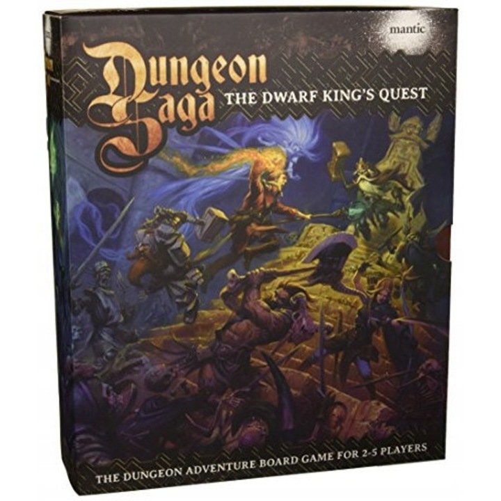 Настолна игра Dungeon Saga: Dwarf King's Quest, Mantic Games, 26 цветни миниатюри, 5 играчи, 30 минути