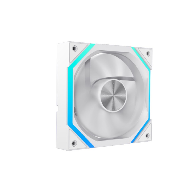 Ventilator 120mm ARGB PWM Gamemax FN12A-N2 Reverse PWM Alb