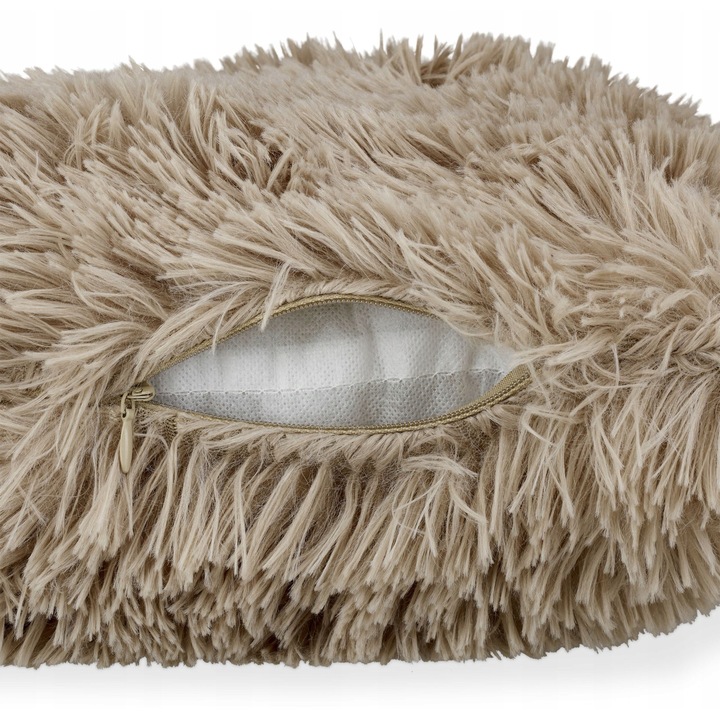 Set 2 perne decorative, 40x40cm, culori delicate, material pufos, 90% poliester