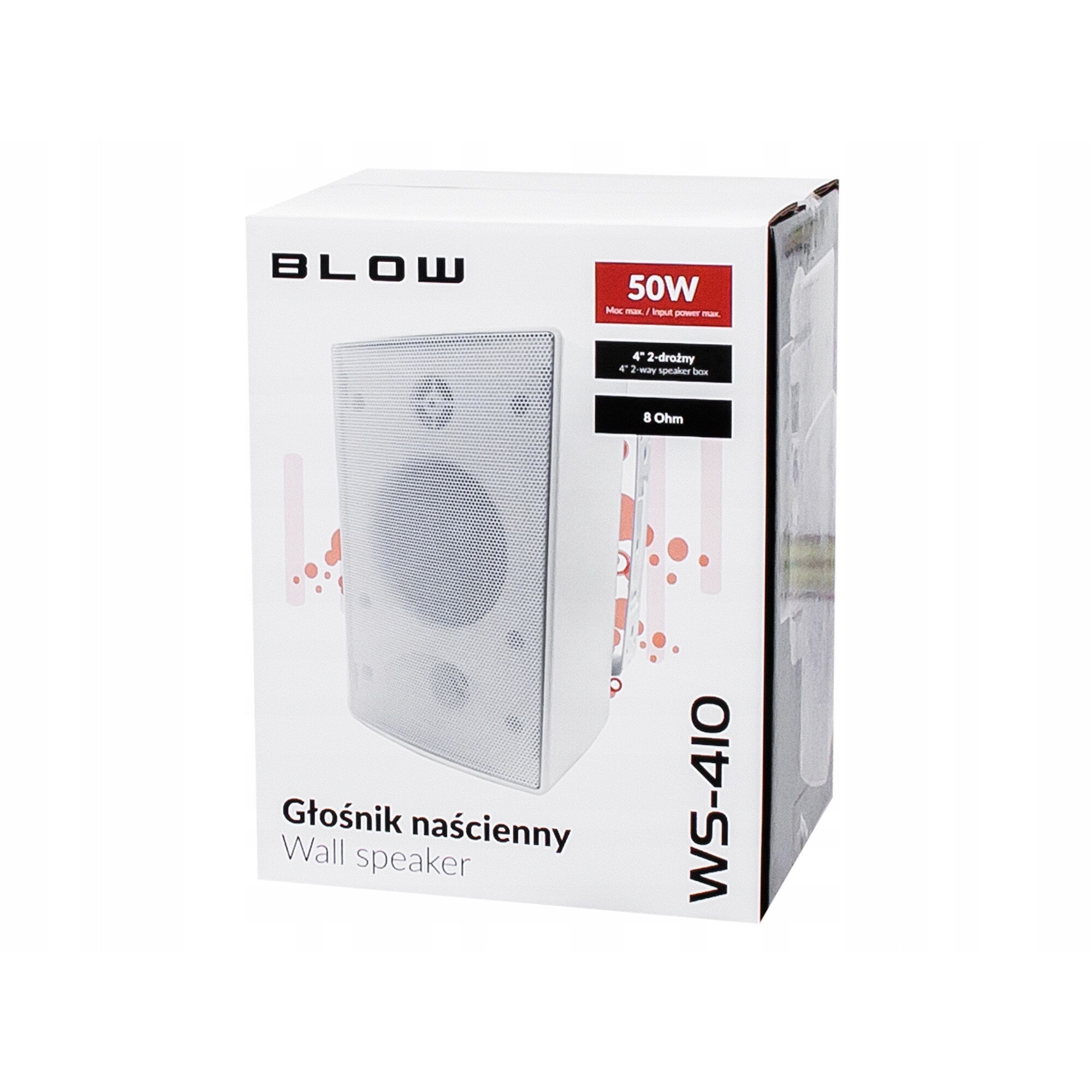 Boxe WS-410, 50W, alb, 152x244x170mm