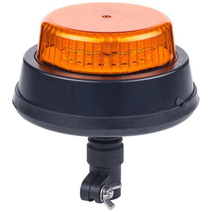 LED въртяща се предупредителна лампа, оранжева, 12/24V, комплект, Lamiro