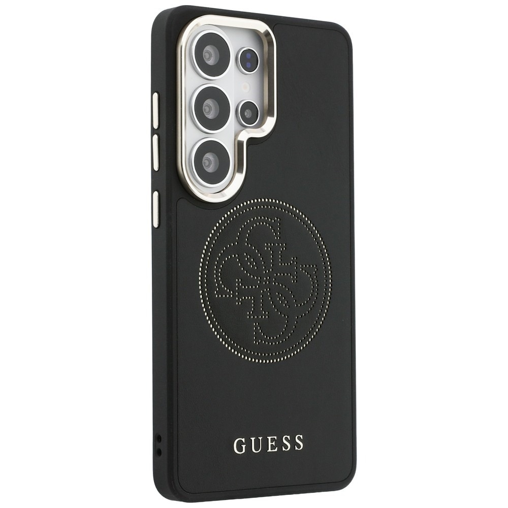 Husa pentru Samsung Galaxy S26 Ultra Guess Perforated Logo MagSafe, MagSafe, Incarcare wireless, Protectie ridicata, Calitate premium, Negru