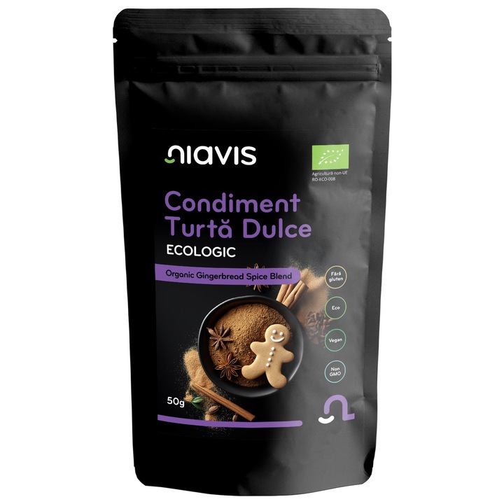 Condiment Turta Dulce fara Gluten Ecologic/BIO 50g NIAVIS
