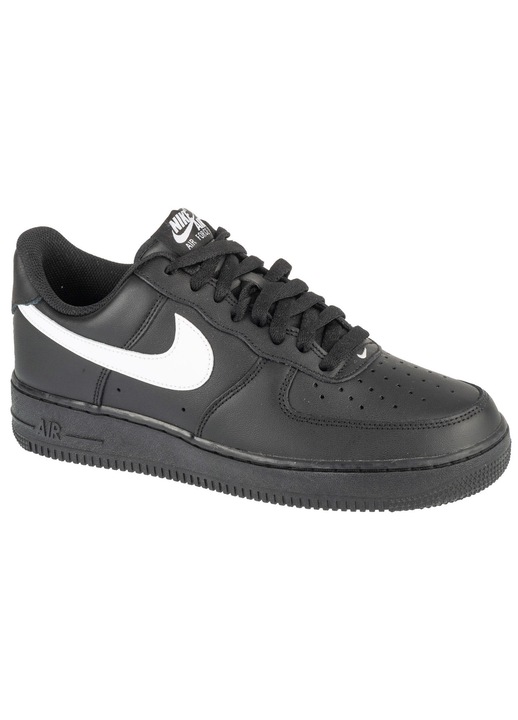 Pantofi sport barbati Nike Air Force 1, piele, negru, Negru