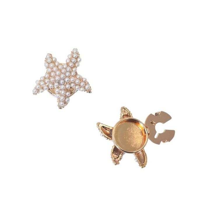 Nasture rotund, aliaj, alb optic, lucios, universal, 2cm*3cm*2cm