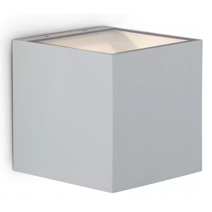 Външна аплика, 102x102x105мм, LED 3000K, сива