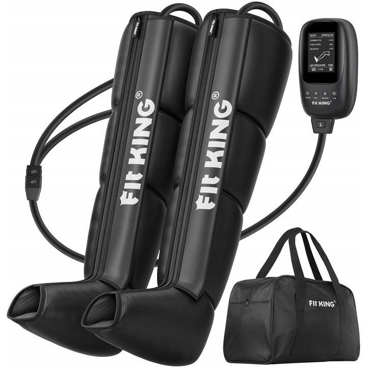 Масажор за крака, FT-082A-S, 3 режима, 8 интензитета, размер S, найлон, комплект с чанта за носене