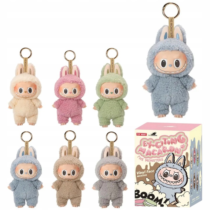 Kulcstartó készlet A szörnyek: Izgalmas macaron, 1 kabalafigura, 18cm, többszínű