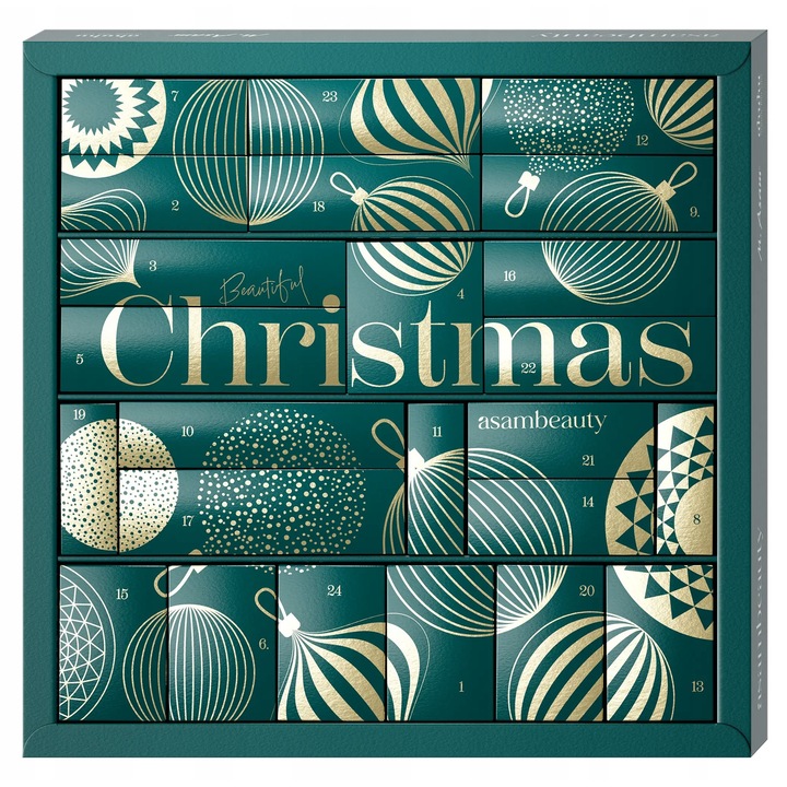 Calendar advent M. Asam 2025, set cu 24 produse de ingrijire a pielii