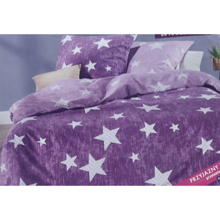 Ágynemű, 220x200, 2 párnahuzat 70x80, puha flanel, többszínű