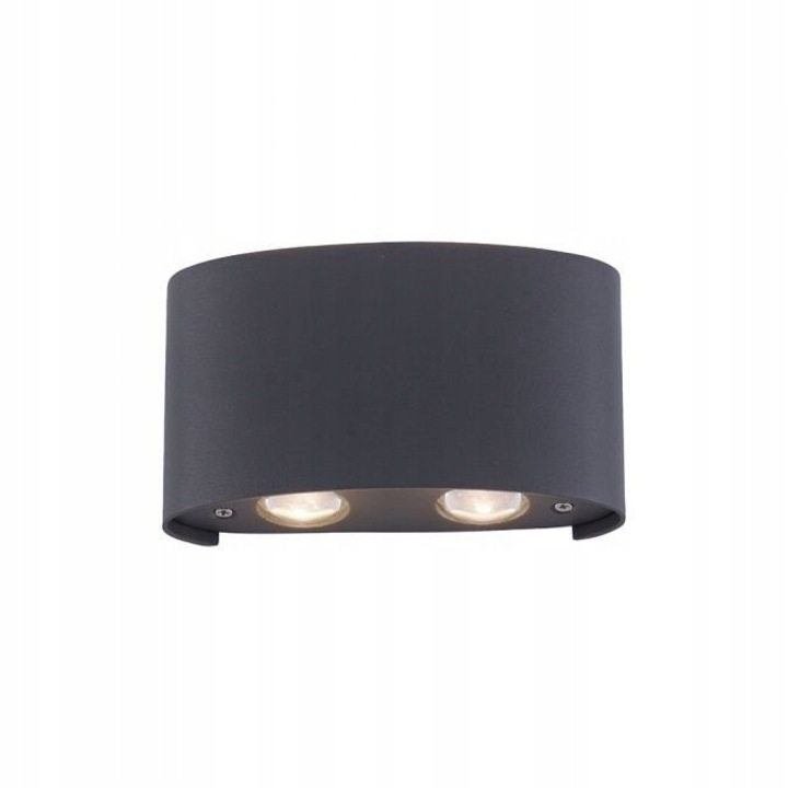 LED стенна лампа CARLO 4x0,8W, антрацит, 8x3.7x13см