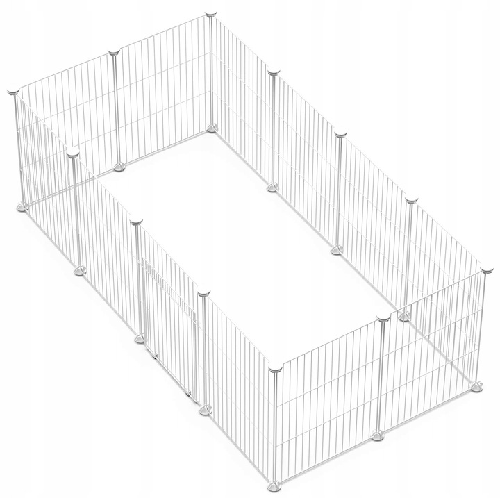 Tarc pentru animale mici, LANGXUN, 43x32cm, alb, set 12 bucati