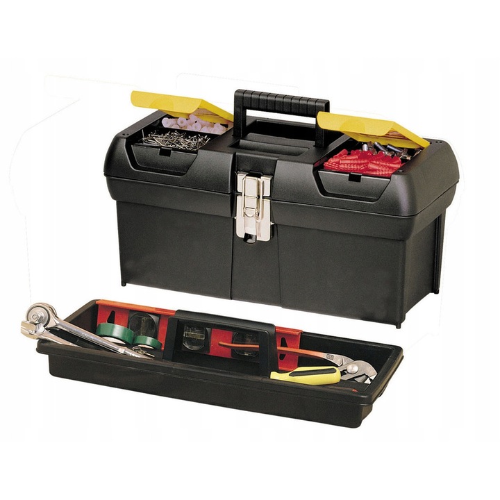 Skrzynka narzedziowa 16 inch, organizatoare, 2 organizatoare, multicolor