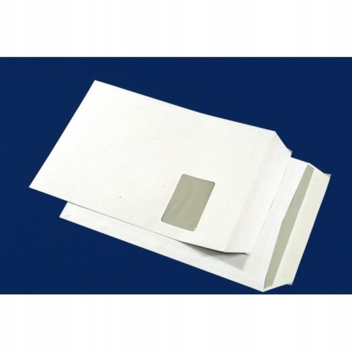 C4 boríték ablakkal, 20 darab, öntapadós, fehér, 229x324mm