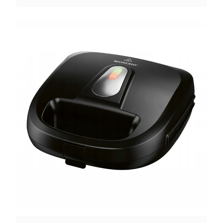 Prajitor de paine, SilverCrest, 3 in 1, negru, 750 W, 24,5x23,8x10,8 cm
