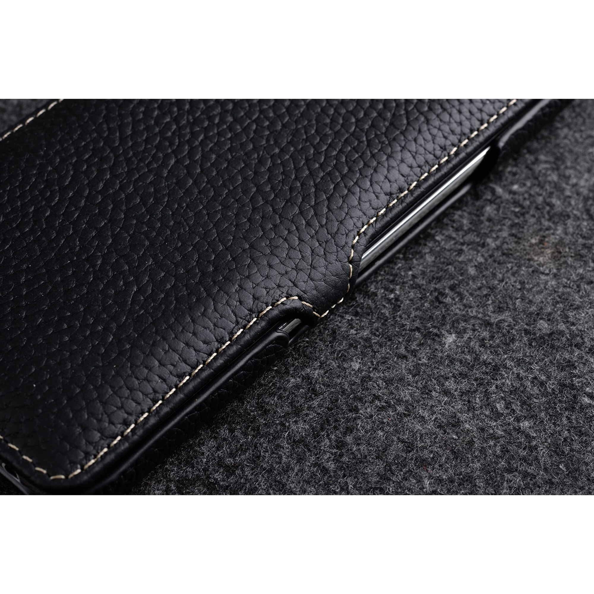 Husa flip, STILGUT, Google Pixel 7, Piele, Negru