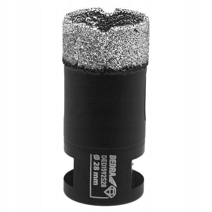 Koronka diamentowa Vacuum brazed M14 28mm, 60mm lungime, set pentru gaurit