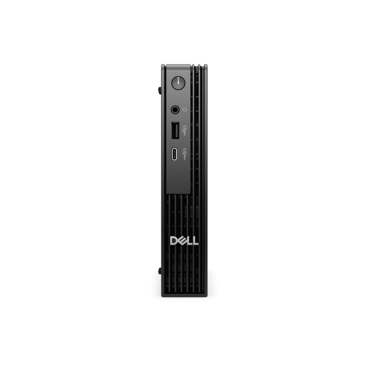 PC Desktop Dell Pro Micro QCM1250, Intel Core Ultra 5 235T, 16GB DDR5, SSD 512GB, Negru