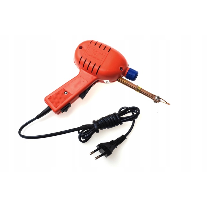 Комплект поялници, Tex, 100/150 W, флюс Q-Solder 40 мл, калай 10 гр, 10 накрайника, многоцветен