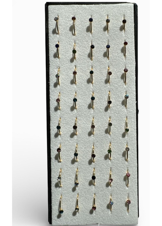 40 darab orrkarika (orrgyűrű) szett, különböző színekben