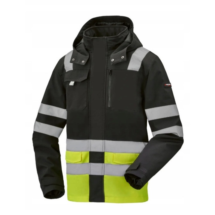 Jacheta de lucru, multicolor, softshell, impermeabila, cu elemente reflectorizante, XL