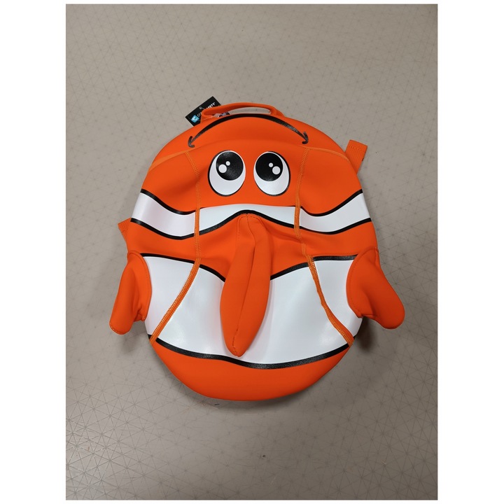 Gyerek hátizsák, Crazy Safety, narancssárga, 33x25x13cm, 3D design, neoprén