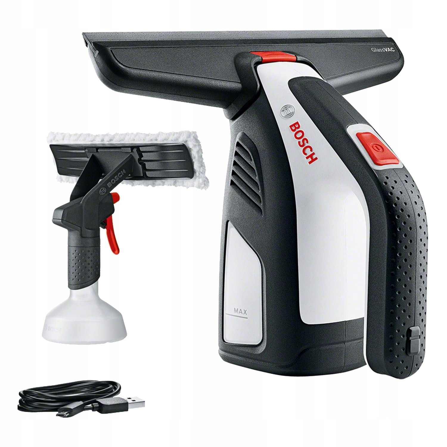 Aspirator de geamuri GlassVAC Solo Plus, curatare fara urme, timp de functionare 35 feronerie, compact