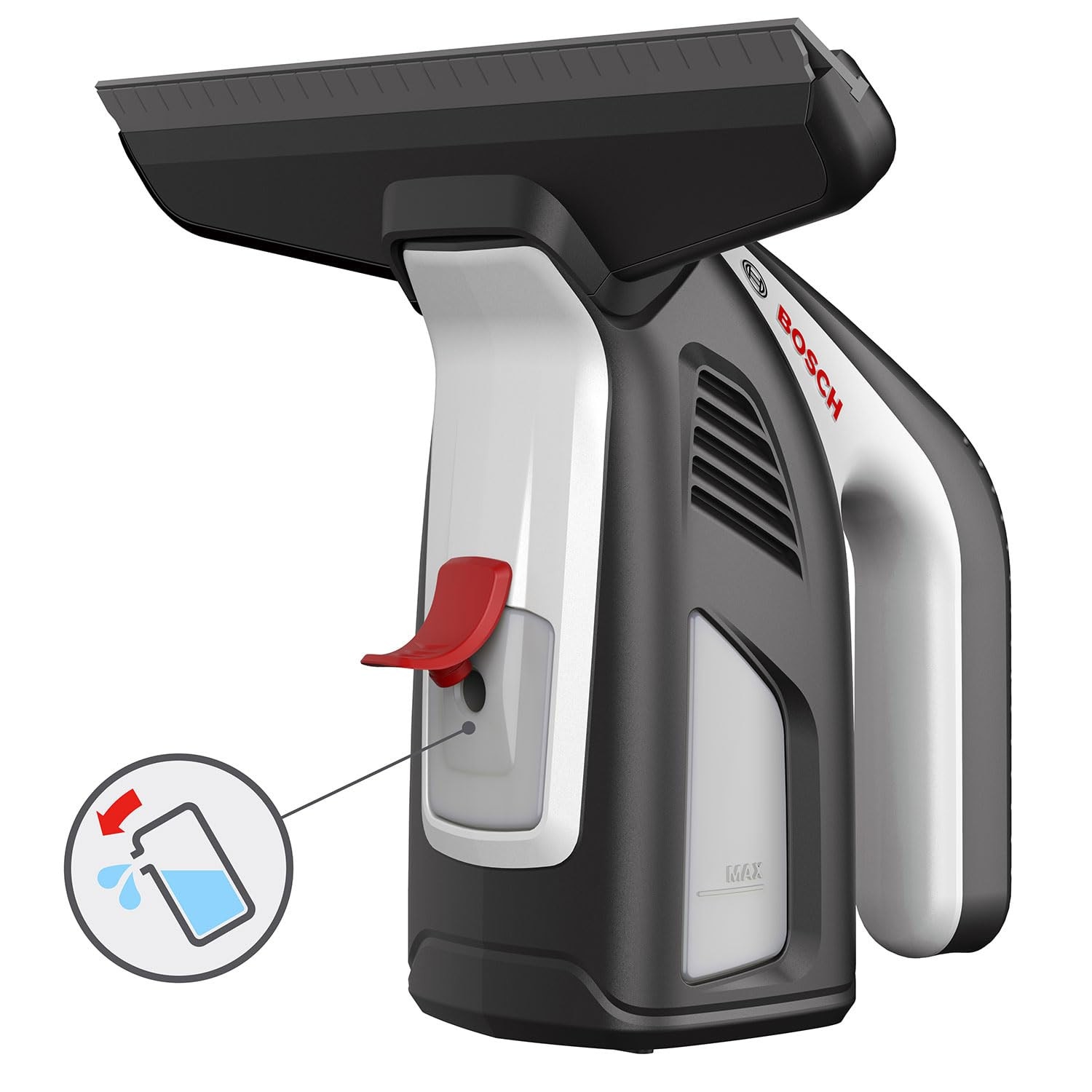 Aspirator de geamuri GlassVAC Solo Plus, curatare fara urme, timp de functionare 35 feronerie, compact
