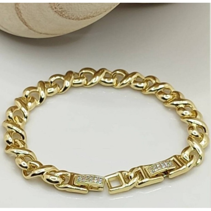 Bratara placata cu aur 18K Casa Shop – eleganta, din otel inoxidabil, pentru femei