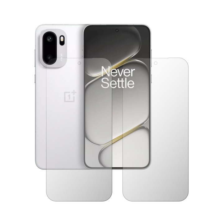 Комплект 2X Фолио за защита на екран Folie24, за OnePlus Ace 6, 1X ултра-прозрачно + 1X матово, пълно покритие на целия дисплей, лепящи, гъвкави със самовъзстановяване