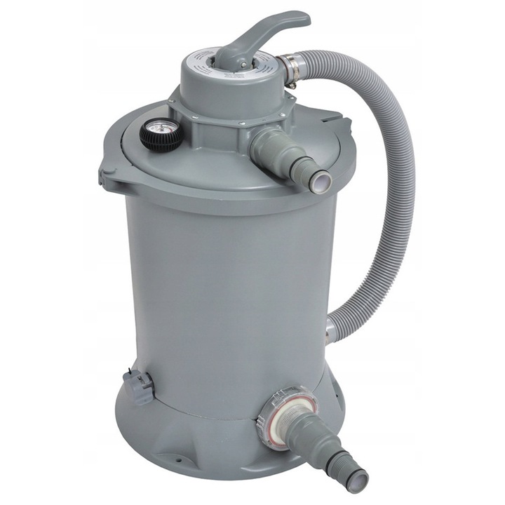 Szűrőszivattyú medencékhez, 3785l/óra, 38x43cm, szürke, homok nélküli készlet