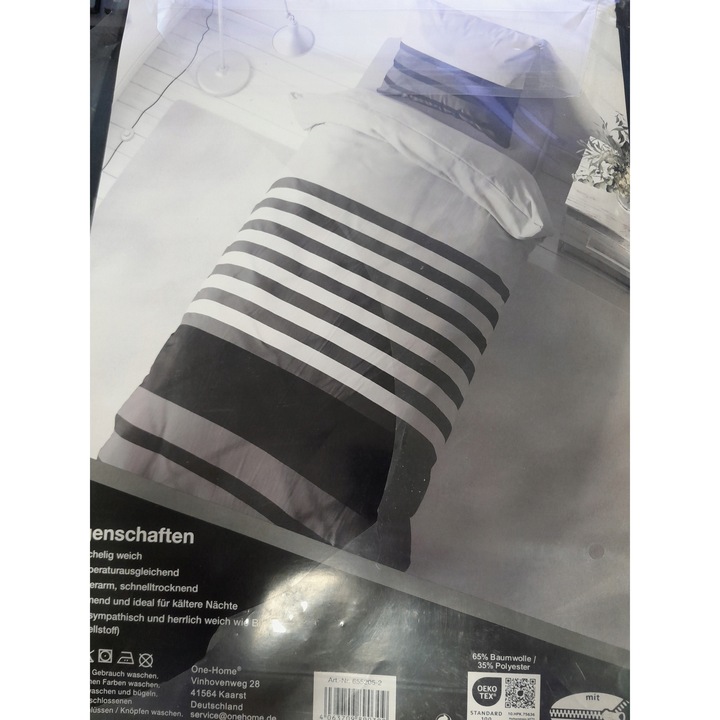 Posciel One-Home ágyneműhuzat garnitúra, paplanhuzat 155x220cm és párnahuzat 80x80cm, többszínű