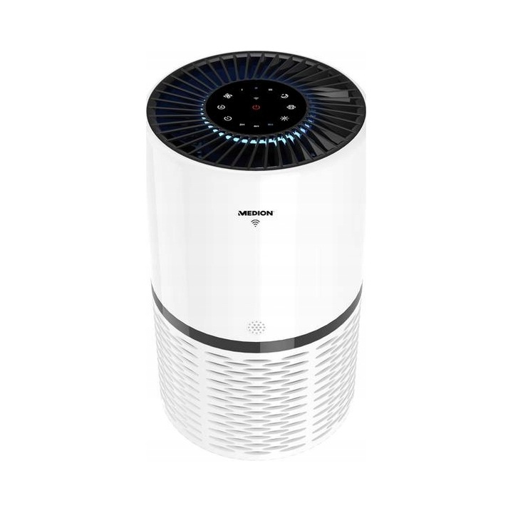 3 az 1-ben légtisztító, MD 10171, HEPA, applikációs vezérlés, 23x40cm, akár 52m²-es helyiségekhez