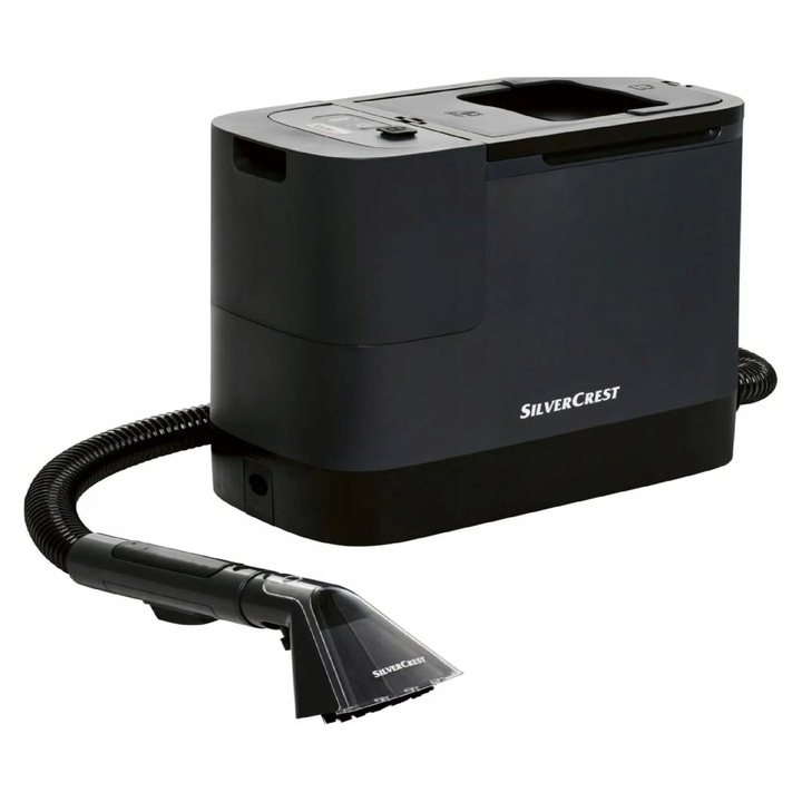 Aspirator de curatare tapicerie si covoare, SilverCrest, 200W, acumulator 20V 4Ah, set complet