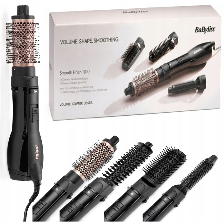 Perie de par electrica BaByliss, sustinatoare cu ionizare, functie de suflare rece