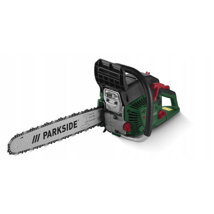 Parkside PBKS 46 A1 láncfűrész 2,4 LE, 2 ütemű motor, 36 cm vágáshossz, 860x260x290mm