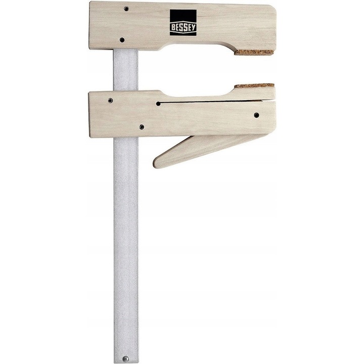 Clema de strangere, 600mm, 110mm, lemn tare, cu suporturi din pluta