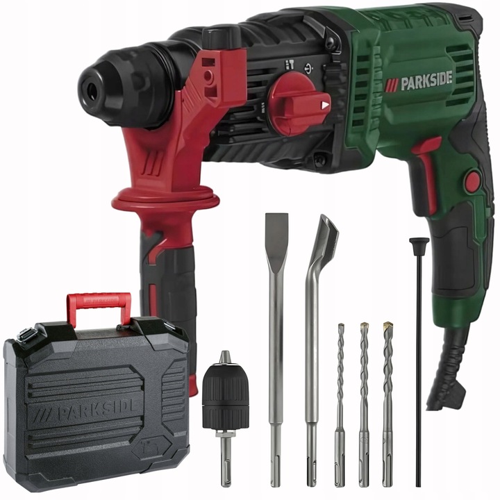 Rotopercutoare PARKSIDE PBH 800 B1, 800W, 4 functii, SDS Plus, set complet