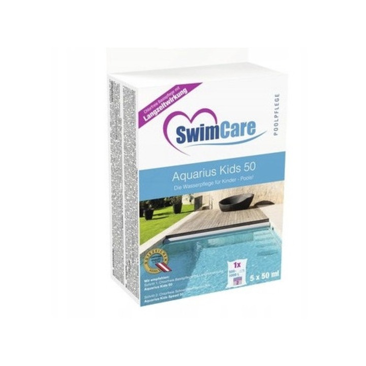 Set solutii intretinere piscina Steinbach, 5 x 50 ml, eficient impotriva ciupercilor si algelor, apa dura si sarata