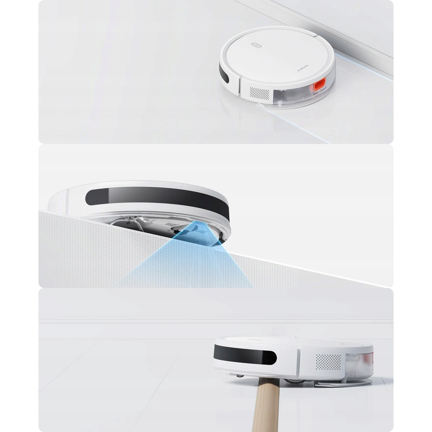 Aspirator robot Xiaomi E10, putere 4000 Pa, mopare, alb, set complet, 32x8x32cm