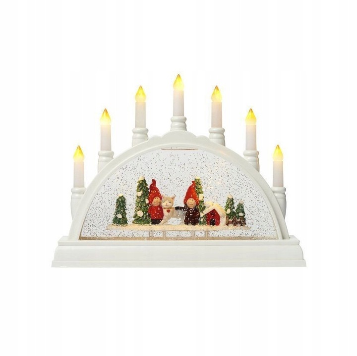 Figurina decorativa Craciun LED, 32x25,5x8,5cm