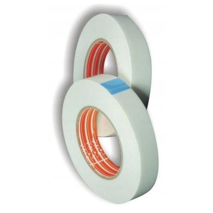 Двустранна лепяща лента 19x33cm, жълта/кафява/бяла, 0.2кг, комплект