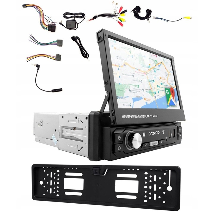 GOMEDIA GM601 autórádió, Android 12, GPS, Bluetooth, 7", 1 DIN