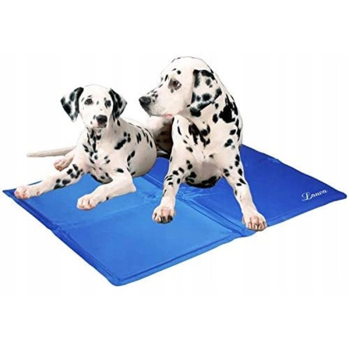 Охлаждаща постелка за кучета Lauva, размер M, 65x50см, нетоксичен материал, син цвят