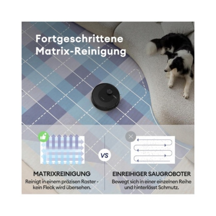 Робот прахосмукачка D10, 4000Pa, 120 мин, черна, пълен комплект