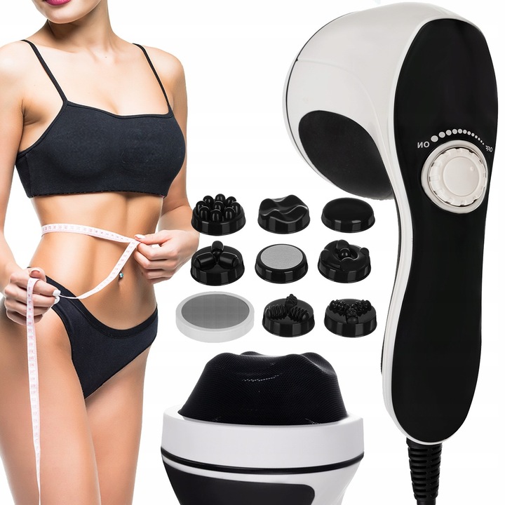 Масажор 9 в 1 за отслабване, 9 глави, инфрачервен, 25x16x9см