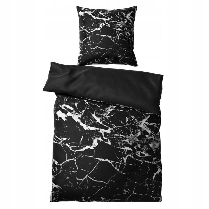 Ágynemű, Sanilo, 135x200cm, 2 részes, fekete márvány, 80x80cm