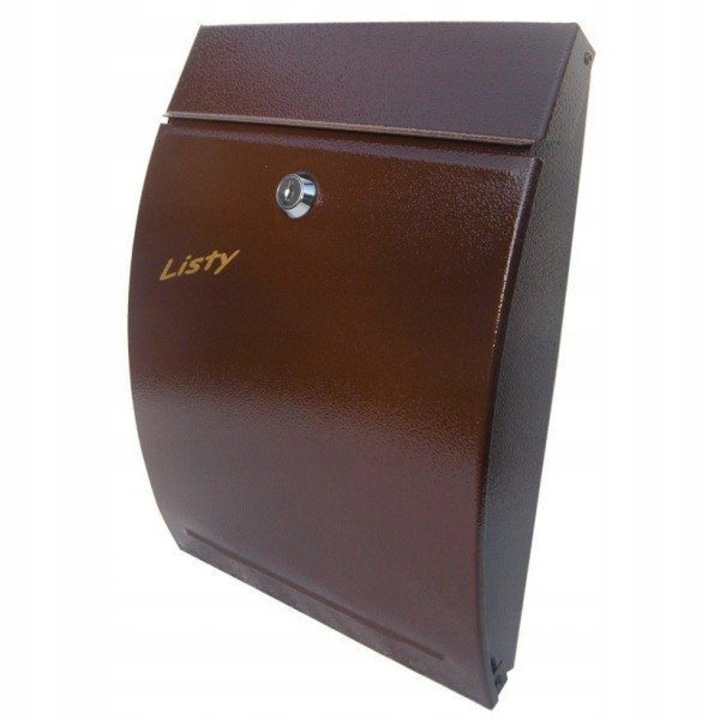 Skrzynka postala A4, antica cupru, 34,5x24,5x7cm, cu zavor cromat, set de 2 chei